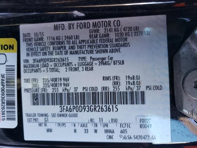 3FA6P0D93GR263615 | 2016 FORD FUSION TIT