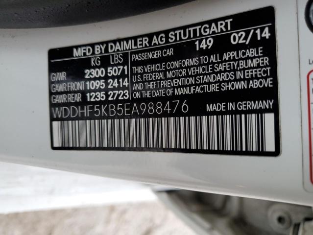 WDDHF5KB5EA988476 2014 MERCEDES-BENZ E-CLASS, photo no. 12