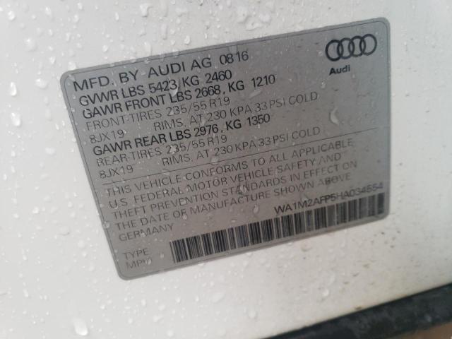 VIN WA1M2AFP5HA034554 2017 Audi Q5, Premium Plus no.12