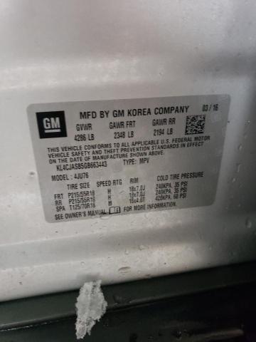 KL4CJASB5GB663443 | 2016 BUICK ENCORE