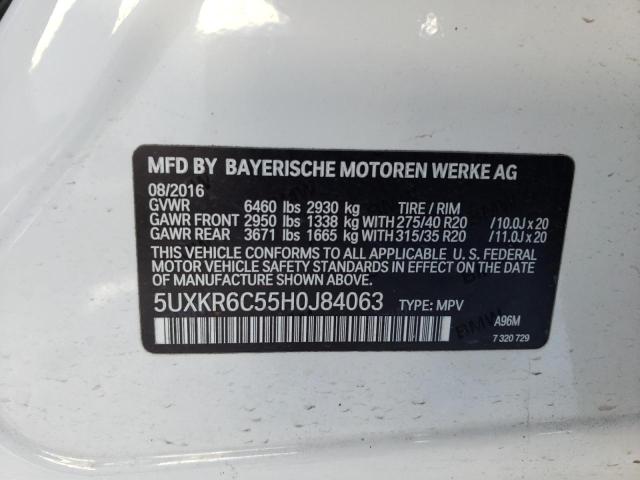 5UXKR6C55H0J84063 2017 BMW X5, photo no. 13