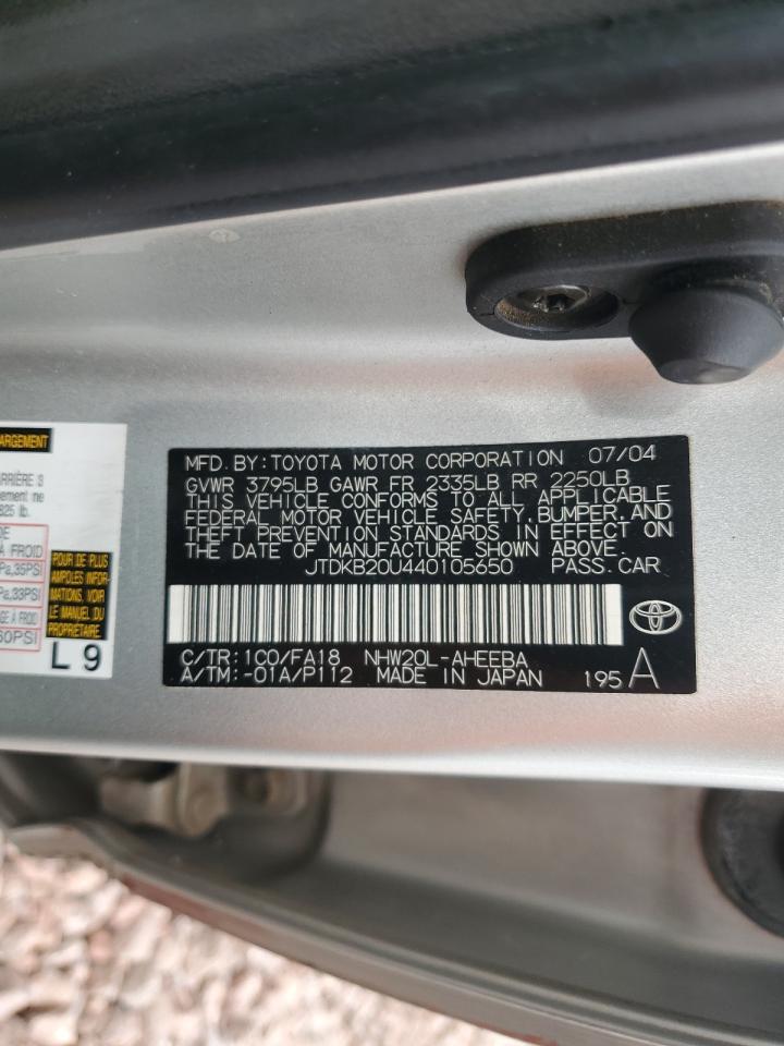 JTDKB20U440105650 2004 Toyota Prius