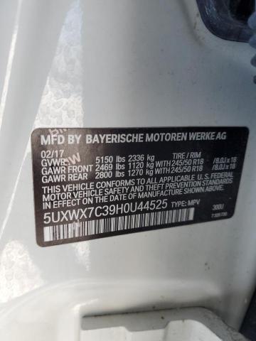 5UXWX7C39H0U44525 2017 BMW X3, photo no. 12