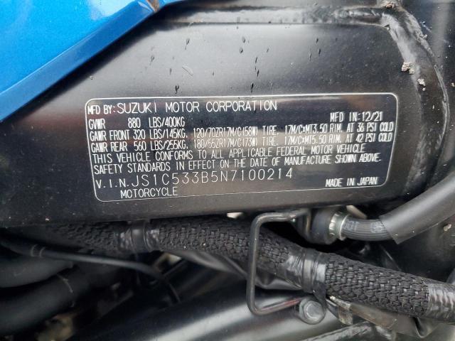 2022 SUZUKI GSX-S750 M JS1C533B5N7100214  38598084