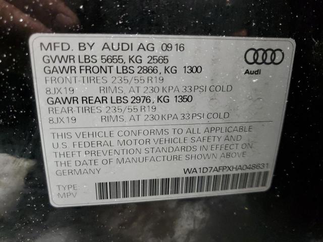 VIN WA1D7AFPXHA048631 2017 Audi Q5, Premium Plus S-... no.13