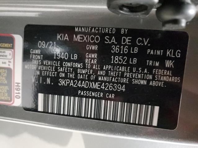 3KPA24ADXME426394 | 2021 KIA RIO LX