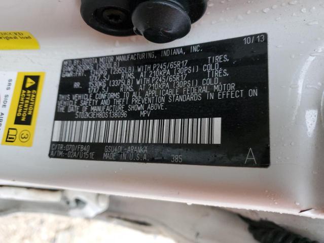 VIN 5TDZK3EH8DS138096 2013 Toyota Highlander, Base no.13