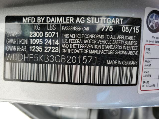 VIN WDDHF5KB3GB201571 2016 Mercedes-Benz E-Class, 350 no.12