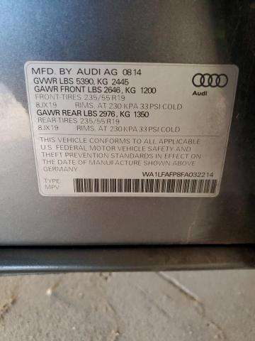 WA1LFAFP8FA032214 | 2015 AUDI Q5 PREMIUM