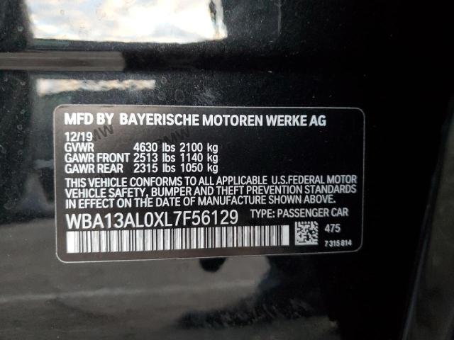 VIN WBA13AL0XL7F56129 2020 BMW 2 Series, M235XI no.12