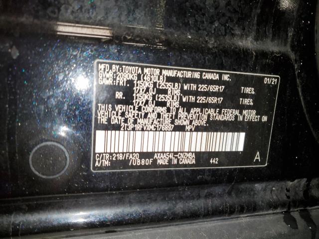 2T3P1RFVXMC176897 | 2021 TOYOTA RAV4 XLE