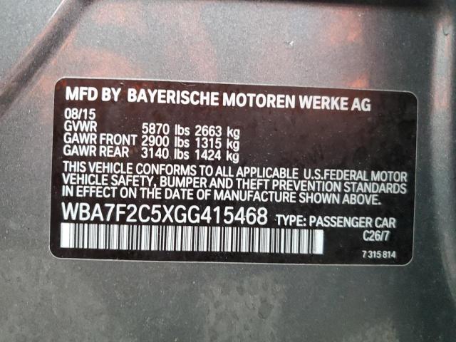 VIN WBA7F2C5XGG415468 2016 BMW 7 Series, 750 XI no.12