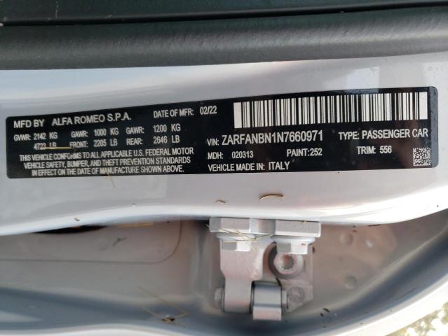 2022 ALFA ROMEO GIULIA SUP - ZARFANBN1N7660971