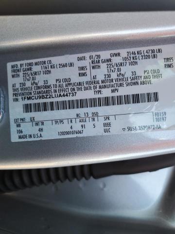 1FMCU9BZ2LUA44737 2020 FORD ESCAPE - Image 12