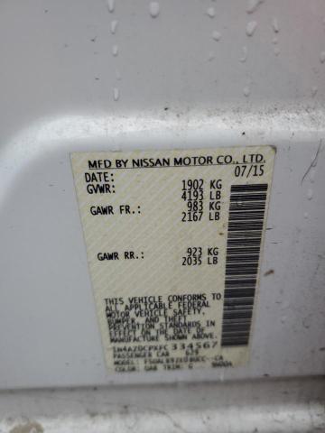 2015 NISSAN LEAF S 1N4AZ0CPXFC334567