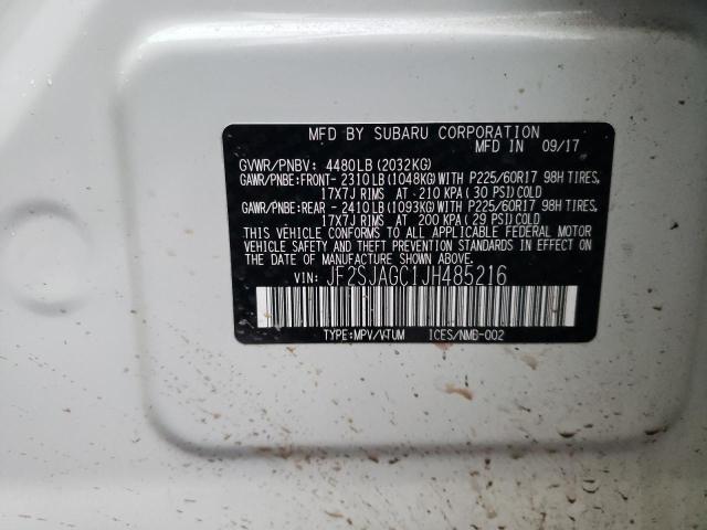 JF2SJAGC1JH485216 | 2018 SUBARU FORESTER 2