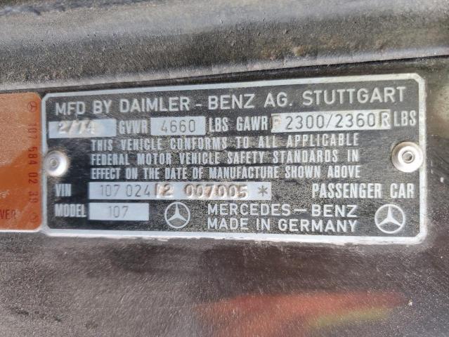 10702412007005 | 1974 MERCEDES-BENZ SLK 430 CONV