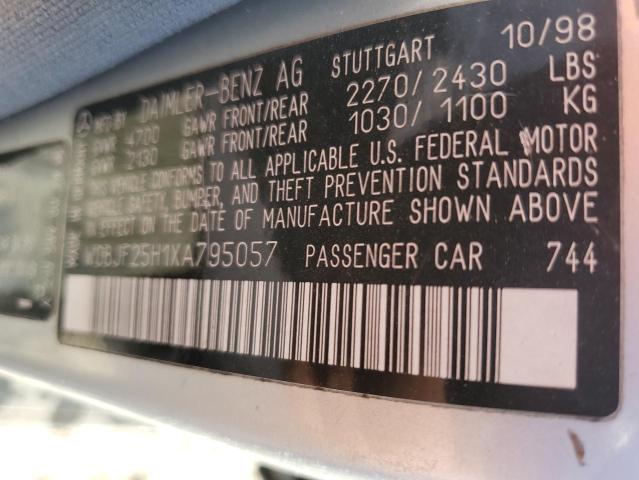 1999 Mercedes-Benz E 300Td VIN: WDBJF25H1XA795057 Lot: 40736034