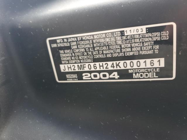 2004 HONDA NSS250 AS - JH2MF06H24K000161