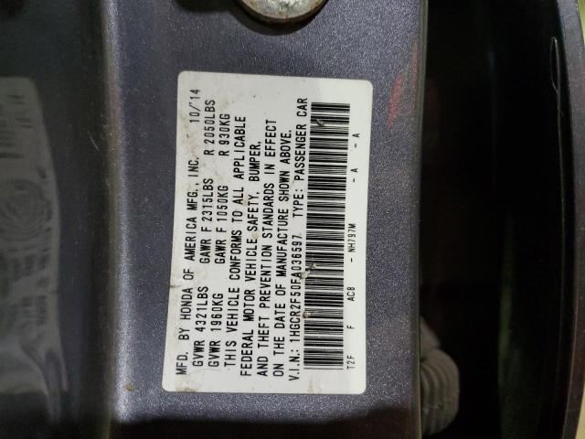 1HGCR2F50FA036597 | 2015 HONDA ACCORD SPO