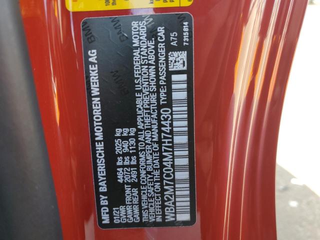 VIN WBA2M7C04M7H74430 2021 BMW 2 Series, 230I no.12