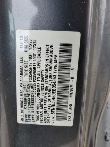 5FNRL5H60EB054363 | 2014 Honda odyssey exl