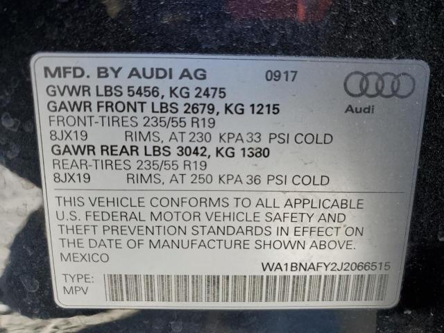 WA1BNAFY2J2066515 2018 AUDI Q5, photo no. 12