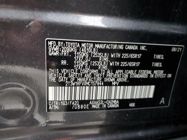 2T3W1RFVXMC157844 | 2021 TOYOTA RAV4 XLE