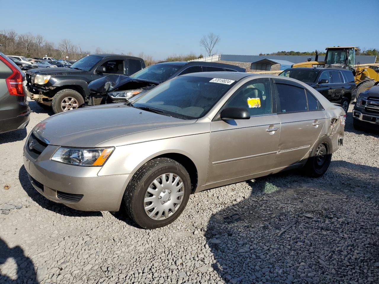 2008 Hyundai Sonata Gls 2.4L de vânzare în Hueytown, AL - Side