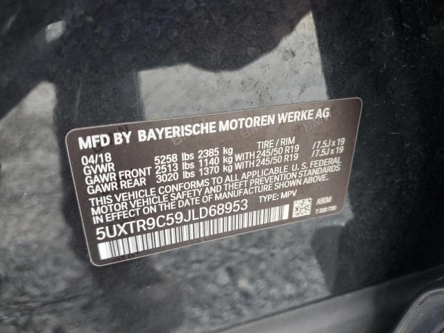 5UXTR9C59JLD68953 2018 BMW X3, photo no. 12