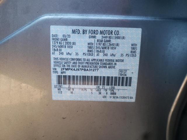 2FMPK4J97PBA31277 2023 FORD EDGE, photo no. 12