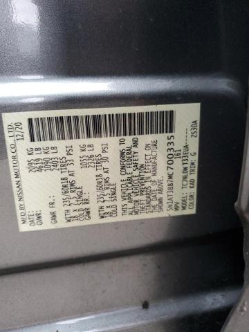 2021 NISSAN ROGUE SV 5N1AT3BB7MC700335