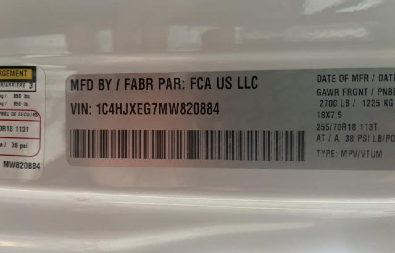 1c4hjxeg7mw820884 1C4HJXEG7MW820884 2021 Jeep Wrangler Unlimited Sahara