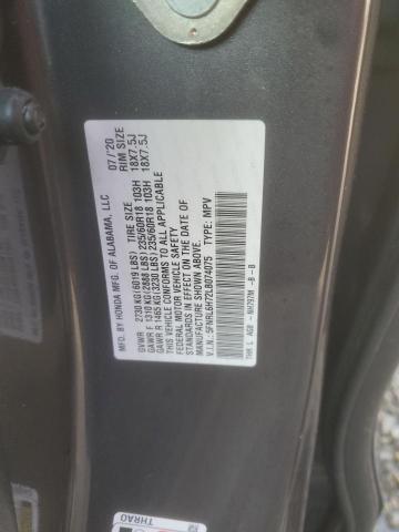 2020 HONDA ODYSSEY 5FNRL6H72LB074075