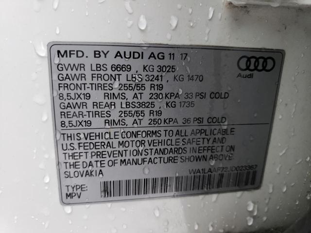 VIN WA1LAAF72JD023367 2018 Audi Q7, Premium Plus no.14