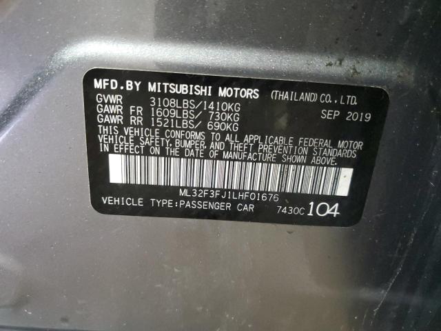 ML32F3FJ1LHF01676 | 2020 MITSUBISHI MIRAGE G4