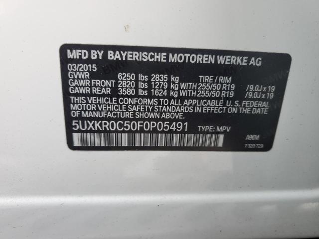 5UXKR0C50F0P05491 2015 BMW X5, photo no. 13