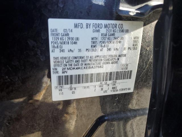 2FMDK4KCXEBA37682 | 2014 FORD EDGE LIMIT