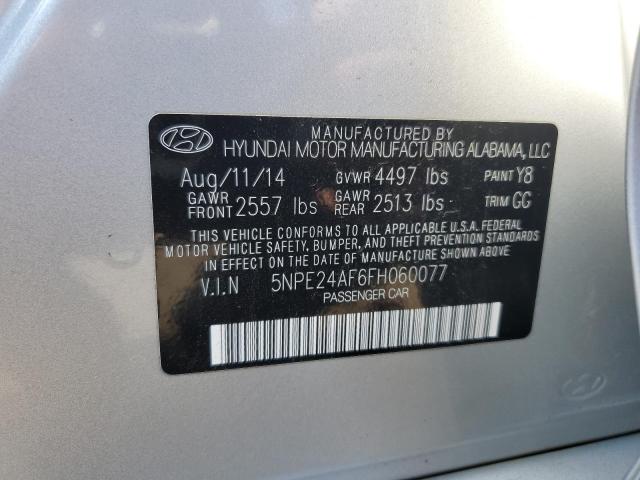 5NPE24AF6FH060077 | 2015 HYUNDAI SONATA SE