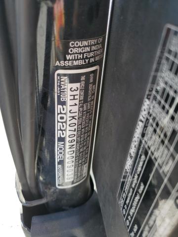2022 HONDA NVA110 B - 3H1JK0709ND009039