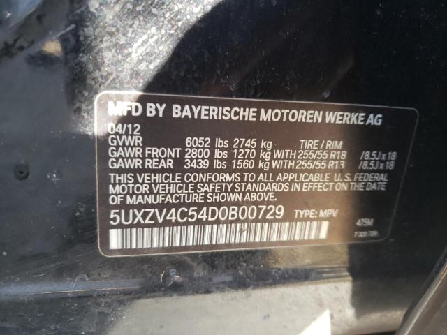 VIN 5UXZV4C54D0B00729 2013 BMW X5, Xdrive35I no.13