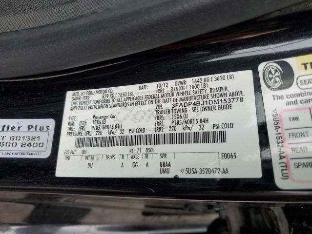 VIN 4T1DAACK6SU511947 2013 FORD FIESTA no.12