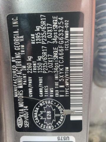 2015 KIA SORENTO LX - 5XYKTCA66FG633254