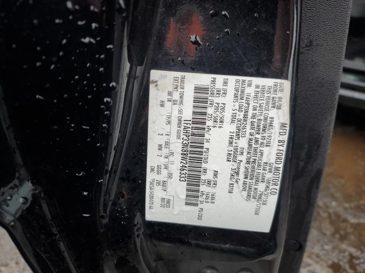 1FAHP33N88W246333 2008 Ford Focus Se