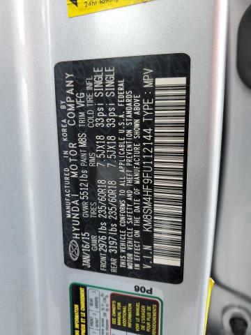 2015 HYUNDAI SANTA FE G KM8SM4HF9FU112144