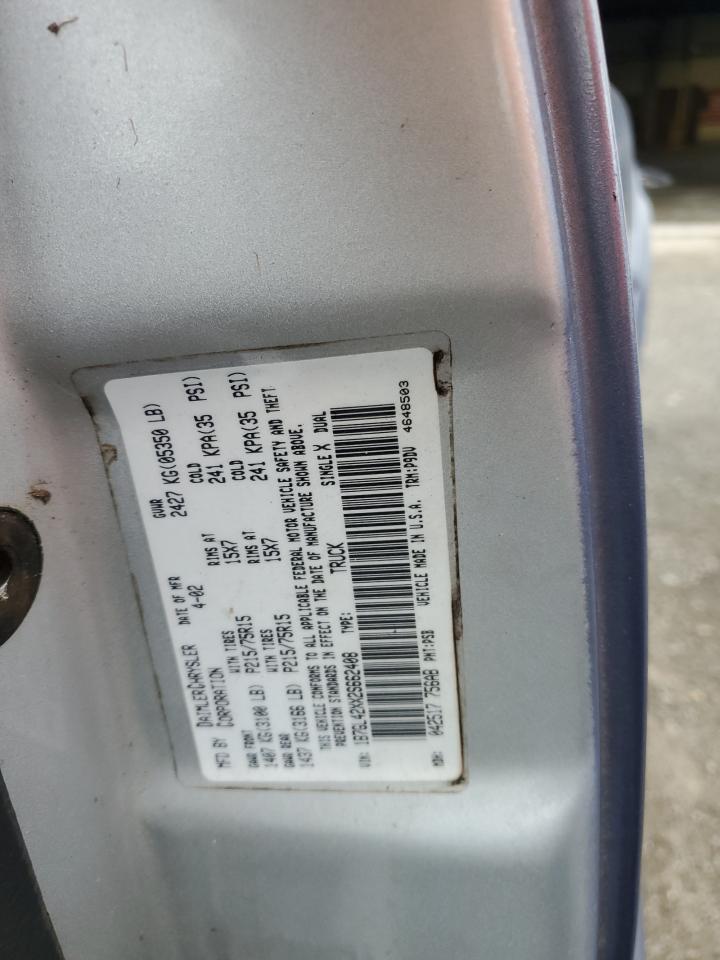 1B7GL42XX2S662408 2002 Dodge Dakota Slt