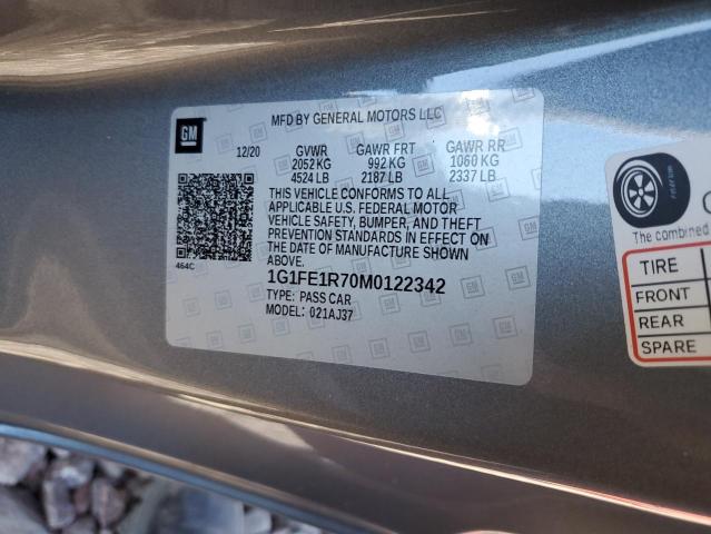 2021 CHEVROLET CAMARO LZ - 1G1FE1R70M0122342