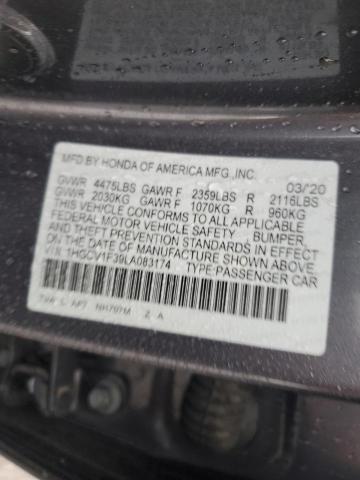 1HGCV1F39LA083174 | 2020 HONDA ACCORD SPO