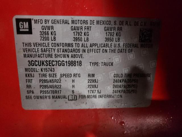 2018 CHEVROLET 150 EXP/CH 3GCUKSEC7GG198818
