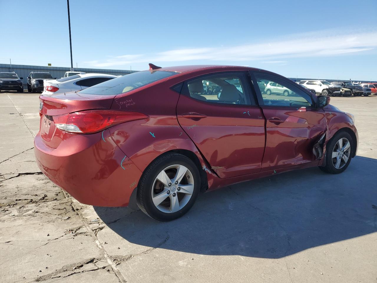 KMHDH4AE0CU391302 2012 Hyundai Elantra Gls